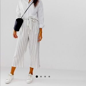 ASOS Design linen tie waist culottes ✨